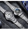 Men Stainless steel Watch Customized Case Fashion Watch Automatic Mechanical Watch