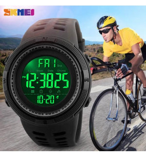 SKMEI 1251 Fashion Outdoor Sport Watch Men Multifunction Watches Wrist Military Clock LED Digital Watch In Wristwatches Montre