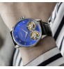 Blue Dial Two Flying Tourbillon Sports Watch Blue Luxury Watch Box Package Double Tourbillon Mechanical Watch