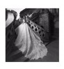 Luxury lace custom bridal gowns fabric heavy embroidered wedding dress