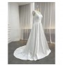 Wedding Dress Wholesale Classic Satin Gown Simple Wedding Costumes Factory Made Bride Marriage Dress 2022