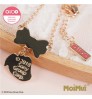 High Quality Control Licensed Product Pendant Jewelry Gold Plated Chain aibo Head Bow Necklace  HK/JP/US only 