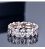 Simple Custom Cubic Zirconia Ring Sterling Silver Jewelry Women Mens Couple Wedding Engagement Diamond Rings For Gir