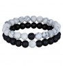 Hot 2Pcs/Set 7 Style Natural Stone Yoga Beaded Bracelet, Beads Bracelet Men Friend Gift Charm Jewelry