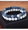 Hot 2Pcs/Set 7 Style Natural Stone Yoga Beaded Bracelet, Beads Bracelet Men Friend Gift Charm Jewelry