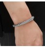 2022 Fashion Vintage Stainless Steel Silver Bracelets for Men