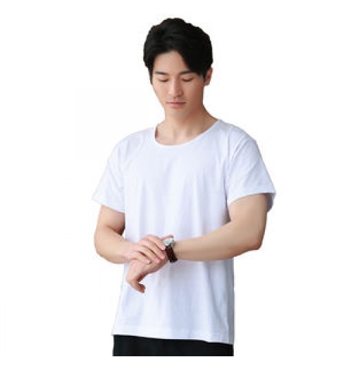 Wholesale Mens 100% Cotton Blank Plain Tshirt Custom High Quality Printed Logo white T Shirts