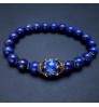 New Charm Men's Bracelet Fashion Luxury Alloy Crown Tiger Eye Stone Beads Beaded Bracelet Jewelry