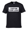 Custom Unisex tshirt High Quality 100% Premium Cotton T-Shirt Customize Printing Logo Men's O-Neck Blank T-Shirt