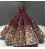 Bridal Wedding Dress Gowns Sweet Crystal Ball Women Gowns Luxurious Vintage Quinceanera Puffy Dress