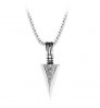 Men's Fashion Jewelry Arrow Head Pendant Long Chain Necklaces Gold Silver Black Collier Femme Arrow Head mens necklaces