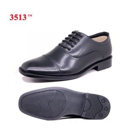 flat lace up black genuine leather formal men oxford dress shoes