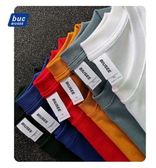 High Quality Cotton Custom T Shirt For Men Blank Heavy Weight Oversized Tshirt Printing Men's T-Shirts