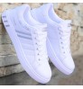 2022 Latest Sport Breathable, Leather Men's White Flat Sneakers Casual man's sport shoes factory price casual Shoes /