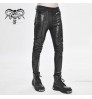 Pants PT132 Devil Fashion Black Cyber Punk Robot Armor Gloss Printing Stretchy Men Trousers Skinny Latex Pants