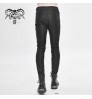 Pants PT132 Devil Fashion Black Cyber Punk Robot Armor Gloss Printing Stretchy Men Trousers Skinny Latex Pants