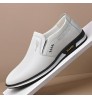 2022 summer new breathable men's casual shoes fashion leather shoes