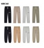 Gecai Custom 3D Puff Print Cotton Heavy Weight Sweat Pants Trousers Winter Plain French Terry Sweatpants Men's Pants