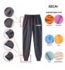 Gecai Custom 3D Puff Print Cotton Heavy Weight Sweat Pants Trousers Winter Plain French Terry Sweatpants Men's Pants