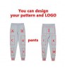 Gecai Custom 3D Puff Print Cotton Heavy Weight Sweat Pants Trousers Winter Plain French Terry Sweatpants Men's Pants