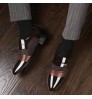 A024 New Shoes 2021 Men Fashion Slip On Oxfords Business Dress Shoes Classic Formal Leather Men's Suits Shoes