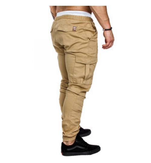 Mens Fashion Joggers Sports Pants Casual Cotton Cargo Pants Gym Sweatpants Trousers Mens Long Pant