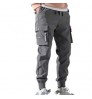 Wholesale autumn men's pants hip-hop harem jogging pants 2021 new men's trousers men's solid color multi-pocket overalls tights