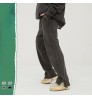 2021 autumn new men's wear side Terry lower leg split wash cotton fashion brand Men's jogger pants