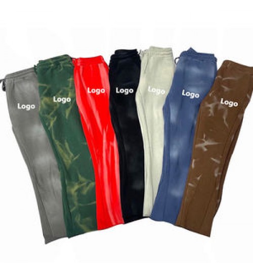 OEM custom flared sweatpants cotton nylon flare track pants men jogger pants flare sweat pants men