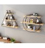 2021 New Design Modern Iron Home Living Room Parts Decoration Furniture Wall Shelf