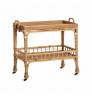 Trendy Rattan Coffee Table Boho Decor Luxury Design Shelf Living Room Furniture for Storage Indoor Rattan furniture