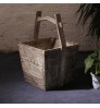 Chinese furniture factory reclaimed rustic elm reproduction wood furniture bucket decorative recycled wooden bucket