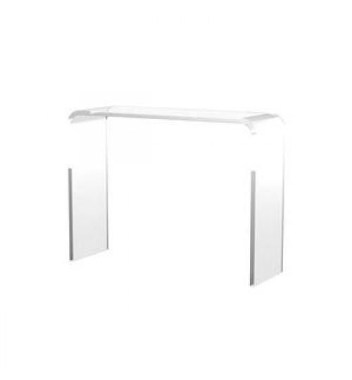 Luxury Clear Acrylic Curved Table U-shape Acrylic Furniture For Home Decoration