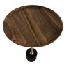 Top Selling Luxury Furniture Home And Office Decoration Coffee Tables Walnut Wood tray Copper Side Table