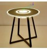 Amazon Shopify Ebay Dropshipping Side Table Coffee Sofa Furniture Decorative Round Corner Speaker Table with RGB led night light