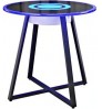 Amazon Shopify Ebay Dropshipping Side Table Coffee Sofa Furniture Decorative Round Corner Speaker Table with RGB led night light