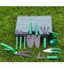 Customized Portable Garden Work Tools Set Gardening Tools for Home Use useful green garden Plastic box set