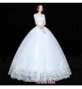 Cheerfeel WD-223 Floral Lace A line ball gown girl wedding dress party prom bridal Short Sleeve Bridesmaid Maxi wedding dresses