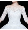 Cheerfeel WD-223 Floral Lace A line ball gown girl wedding dress party prom bridal Short Sleeve Bridesmaid Maxi wedding dresses