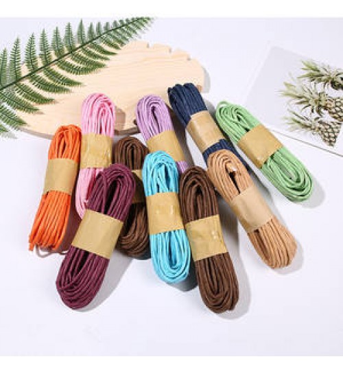 Colorful Natural Jute Twine Colored Gift Cord Twine for DIY Gift Making Flower Arts Crafts