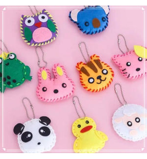 DIY Arts and Crafts Handmade Non-woven Animal Pendant Educational Felt Kit Toys