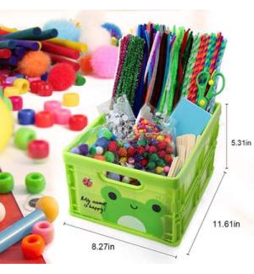 Educational Amazon DIY kids Crafts with Pipe Cleaners DIY Kids Arts Crafts Supplies Kit for Kids Colorful Beads and Pompoms Toy