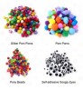 Educational Amazon DIY kids Crafts with Pipe Cleaners DIY Kids Arts Crafts Supplies Kit for Kids Colorful Beads and Pompoms Toy