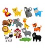 Children Felt Plush Animals Craft Kit Educational DIY Sewing Toys Felt Sewing Set for Kids with Bag