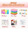 Slime kit for kids DIY Fluffy Slime Kit Crystal Slime Set for Girls Boys Toys Kids Art Craft 24 colors