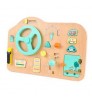 Toddler Toy Wooden Toddler Activity Board With Locks And Latches Promotes Sensory Learning Basic Skills Travel Toy