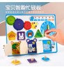 Toddler Toy Wooden Toddler Activity Board With Locks And Latches Promotes Sensory Learning Basic Skills Travel Toy