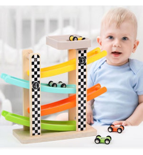 wholesale hot accept best seller Wooden toys Classic Ramp Sliding Car toys for kids Baby & Toddler pretend play preschool toys