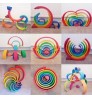 12pcs Wooden Rainbow Blocks Stacking Toy Large Rainbow Building Blocks Wooden Toys for kids Montessori Educational Toys