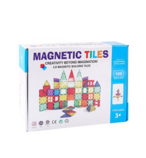 Magnetic Building Blocks 100 120 Pieces Magnet Toys Building Strongest Magnetic Tiles